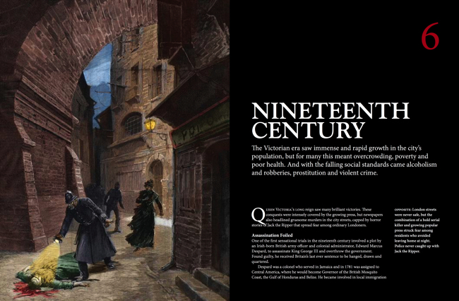 Bloody History of London double page spread