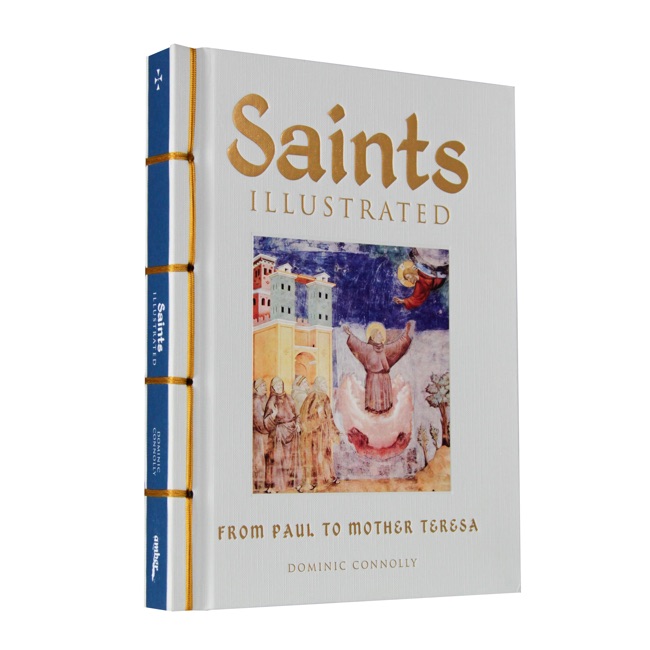 Saints Illustrated book cover showing Chinese hand binding