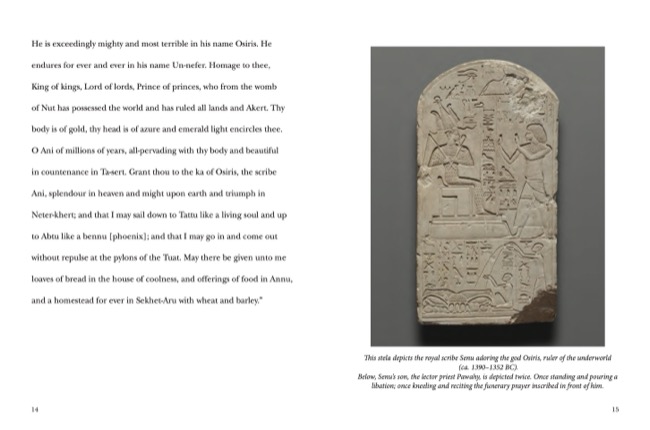 Egyptian Book of the Dead sample pages
